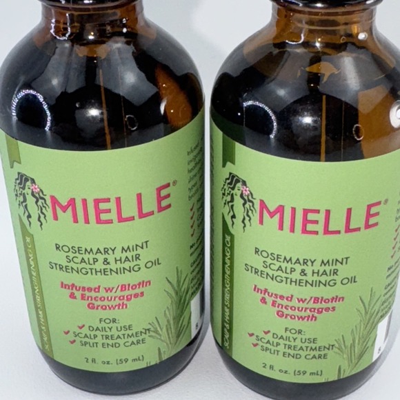 2 X Mielle Organics Rosemary Mint Scalp‎ & Hair Strengthening Oil w/ Biotin 2oz - Picture 2 of 6